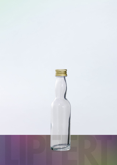 40 ml Kropfhalsflasche 40 ml weiß pp18 kartoniert