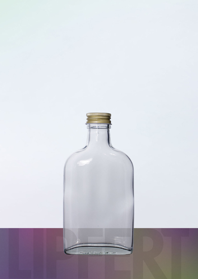 0,2 l Taschenflasche 200 ml Flachmann weiß pp28