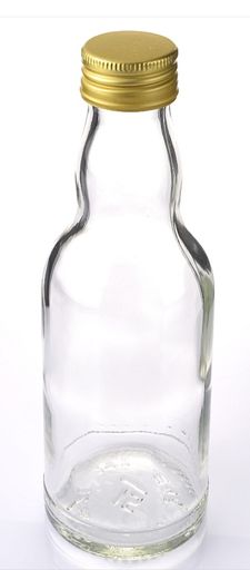 0,2 l Kropfhalsflasche 200 ml weiß 28mca unterverpackt
